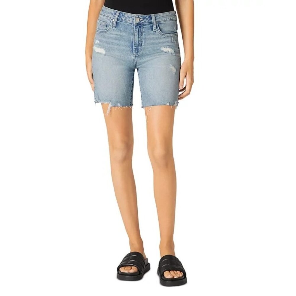 Joe's Jeans Commerce Blue Cutoff Bermuda Shorts Womens Size 32 MSRP $148
